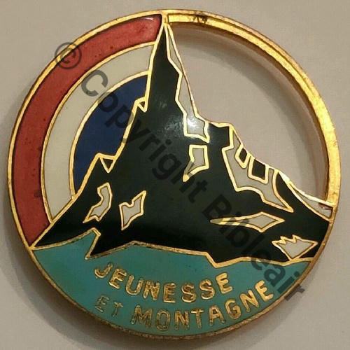 JM REPRODUCTION 2e Tirage INSIGNE DES CHEFS  A.AUGIS ST.BARTH LYON 3Lign Double Bol prison allonge Dos irreg strie scintill 42mm  1949.50 cf.S&T Src.jmcirque165EurInv
